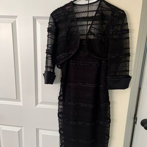 Black dress with jacket